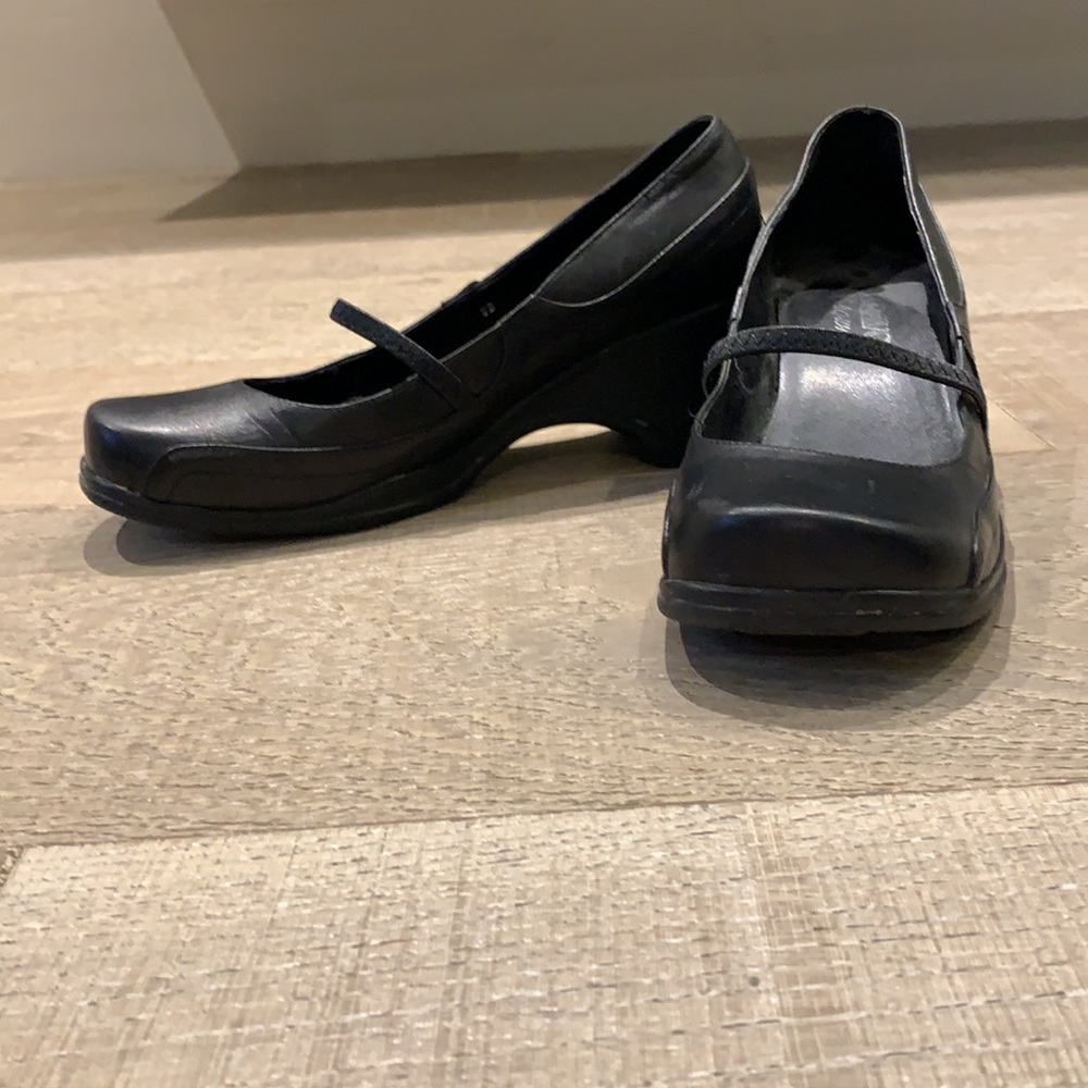 Black leather pumps from Browns